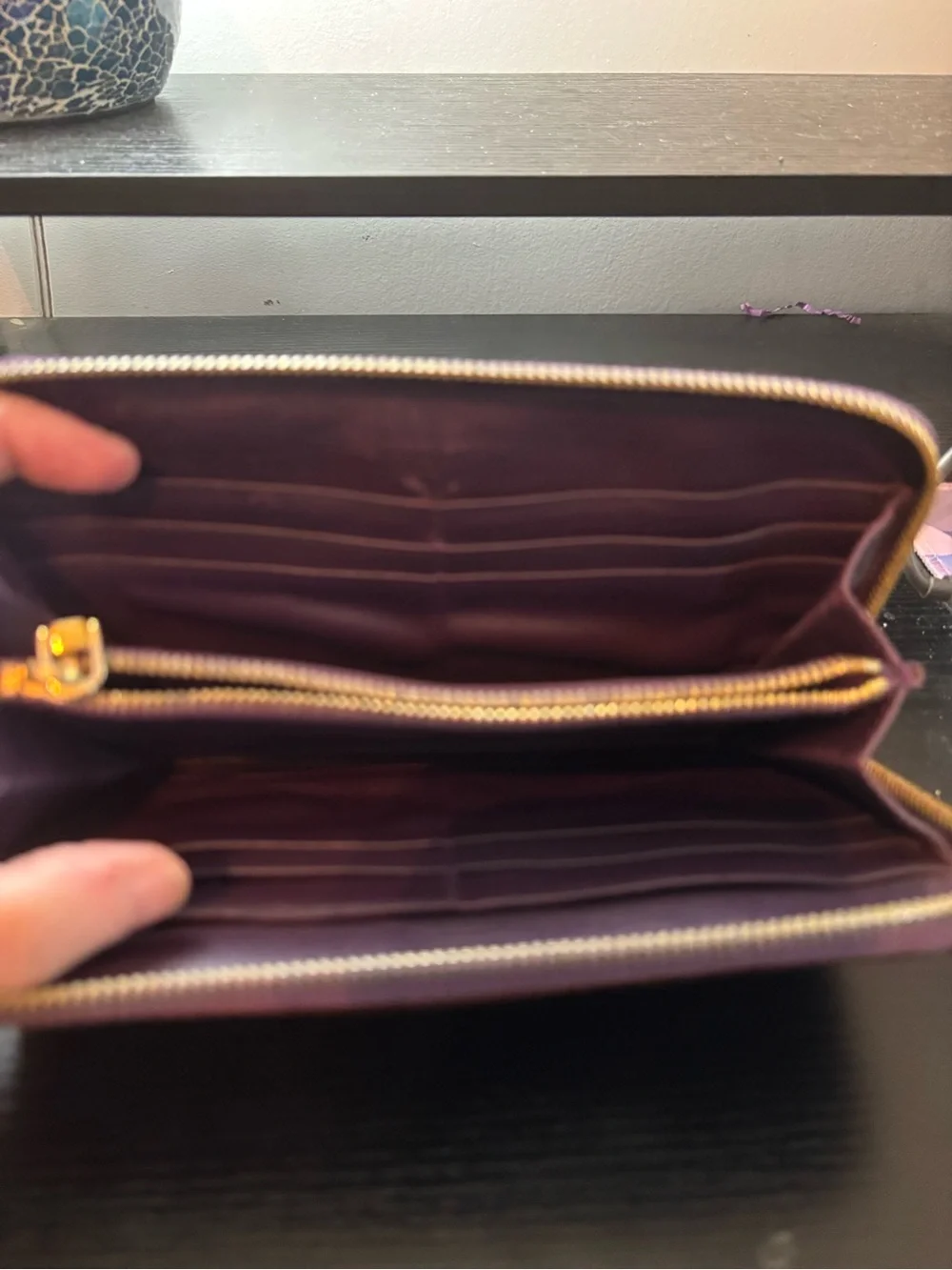 Authentic Prada Tessuto Nylon Zip-Around Long Wallet – Violet/Purple